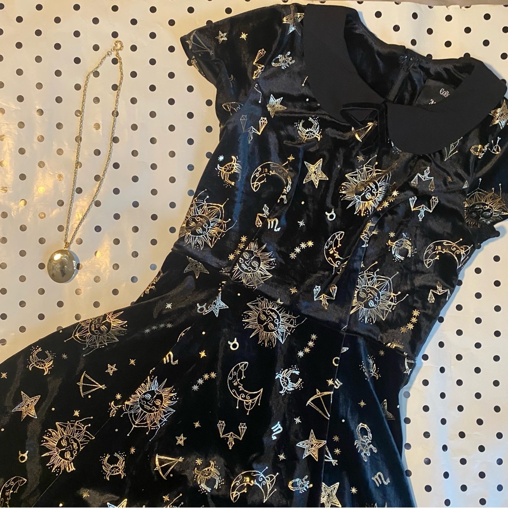 Collectif X Modcloth Astrology Zodiac dress Sz UK14